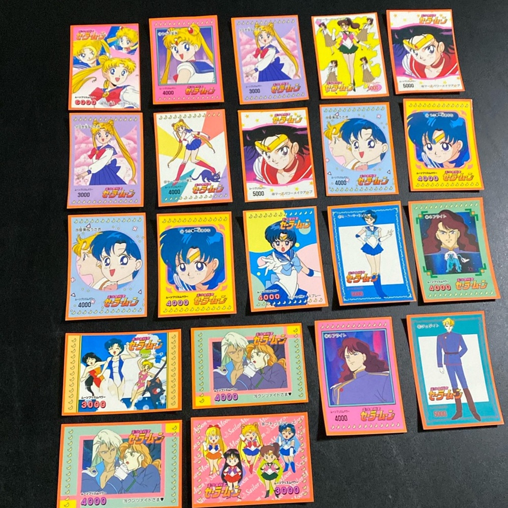 Sailor Moon 1998 Trading Sticker lot